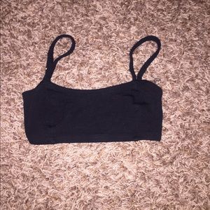 Black caged bralette